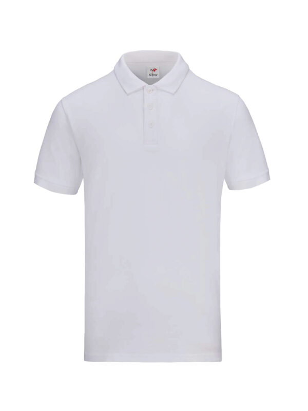 L01-00 White - Honeycomb - Classic Polo 210gsm