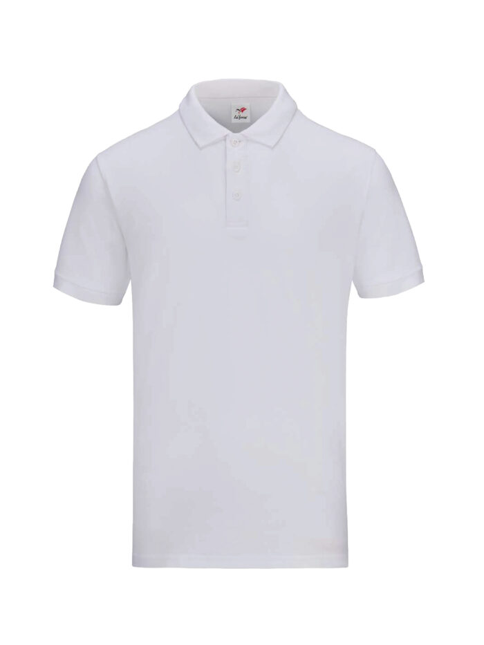 L01-00 White - Honeycomb - Classic Polo 210gsm