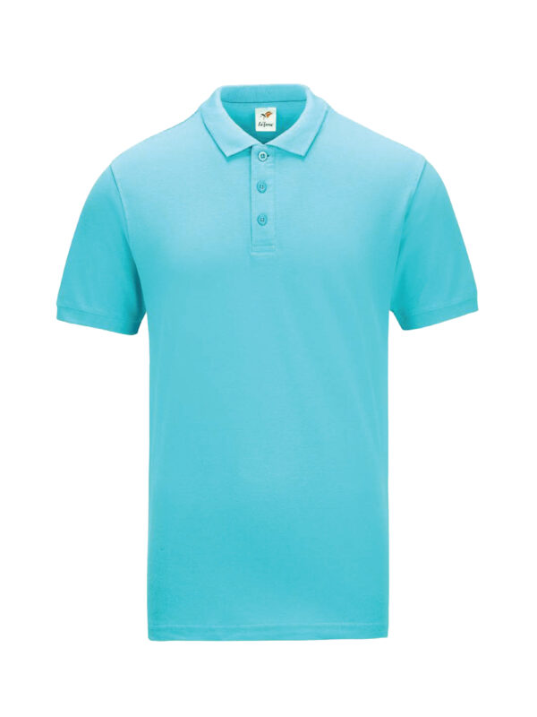 L01-14 Light Blue - Honeycomb - Classic Polo 210gsm