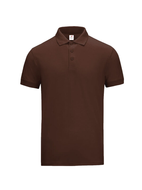 L01-18 Dark Brown - Honeycomb - Classic Polo 210gsm