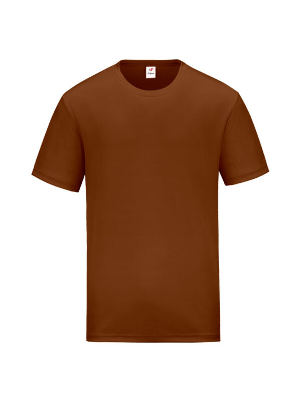 RM01-18 Dark Brown - Microfiber Round Neck - Dry Fit 160gsm