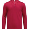 M2400-03 Red - Microfiber Polo Long Sleeved - Dry Fit 160gsm